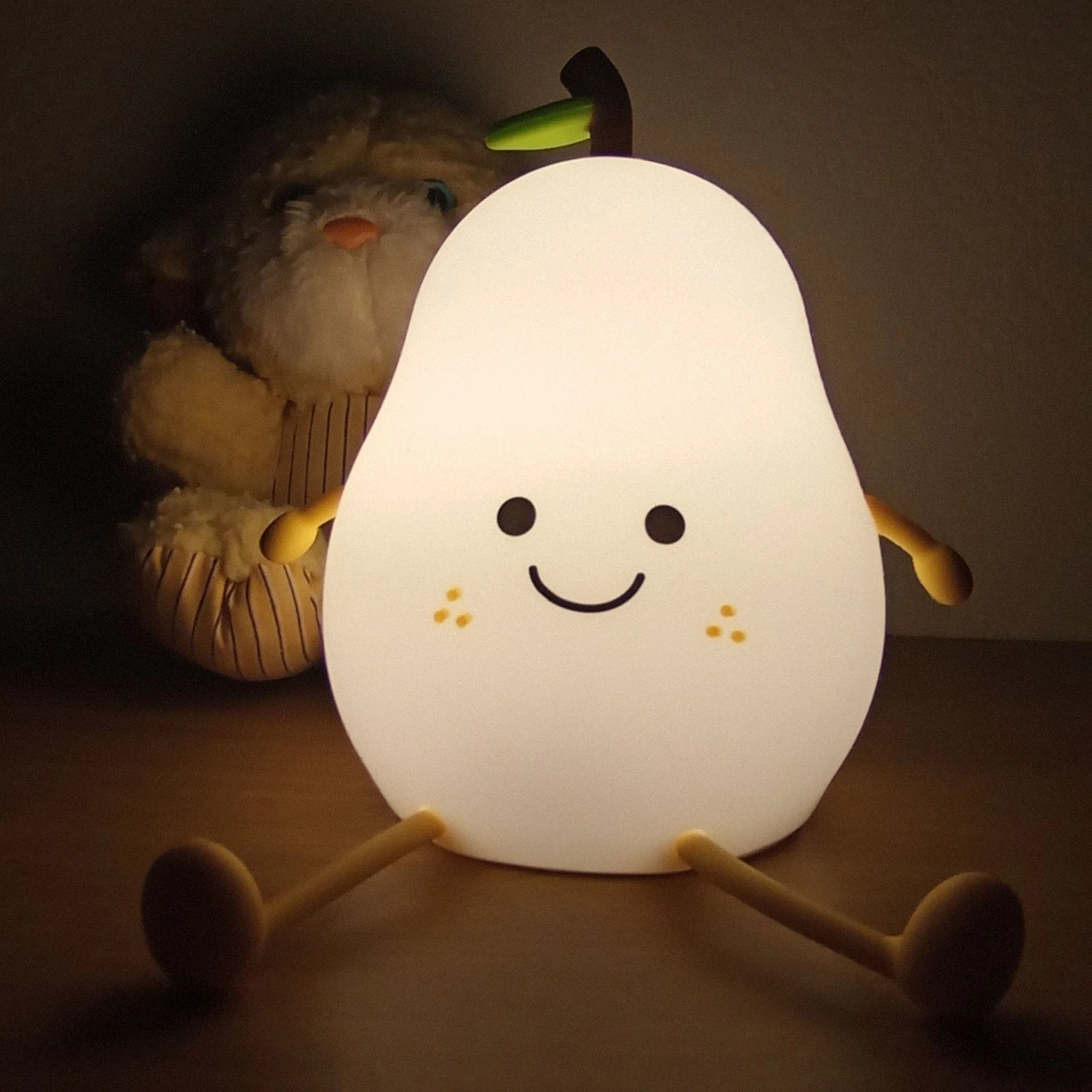 Veilleuse Poire en Silicone Souple 
